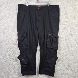 Matchstick Cargo Pants Men 44 Black 6 Pocket Utility Outdoor Gorp Workwear Ankle